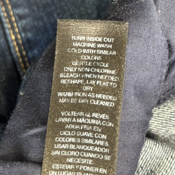 White House Black Market Slim Ankle Jeans Size 2R Blue Denim Feel Beautiful Dark - Picture 15 of 16